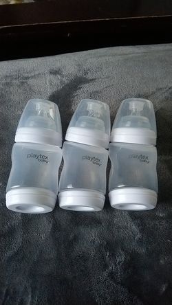 3 new Playtex baby bottles