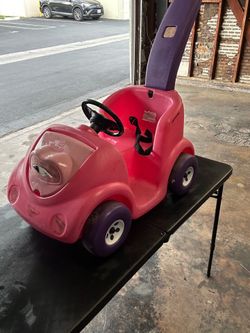 Kids Stroller Pink Car (Step2 Buggy Ride-On Toy)