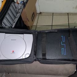TESTED Sony Playstation 1 PS1 And PS2 Video Game Console System