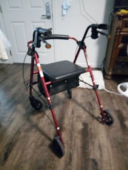 Senior walker red
