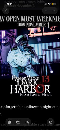 Queen Mary dark harbor