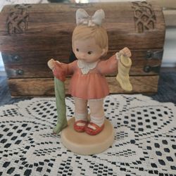 vintage 1989 Enesco "The Long and Short of It" figurine (#522384)