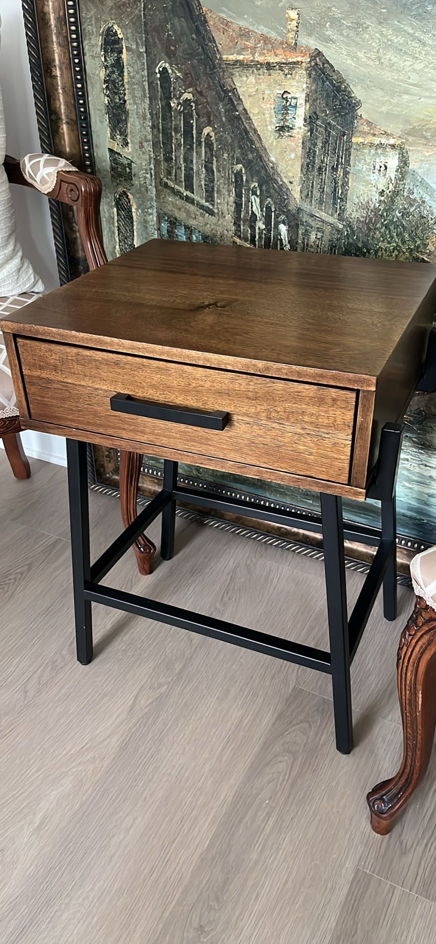 Wood Modern Nightstand 