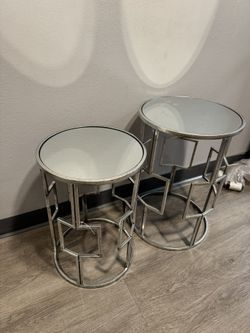 Mirrored End Tables