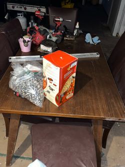 Wooden and Leather Dining Room Set Purchased from Ashley’s Furniture Home Store
