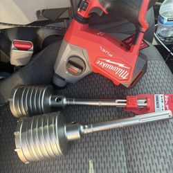 Milwaukee Rotary Hammer Drill and SDC Core Bits