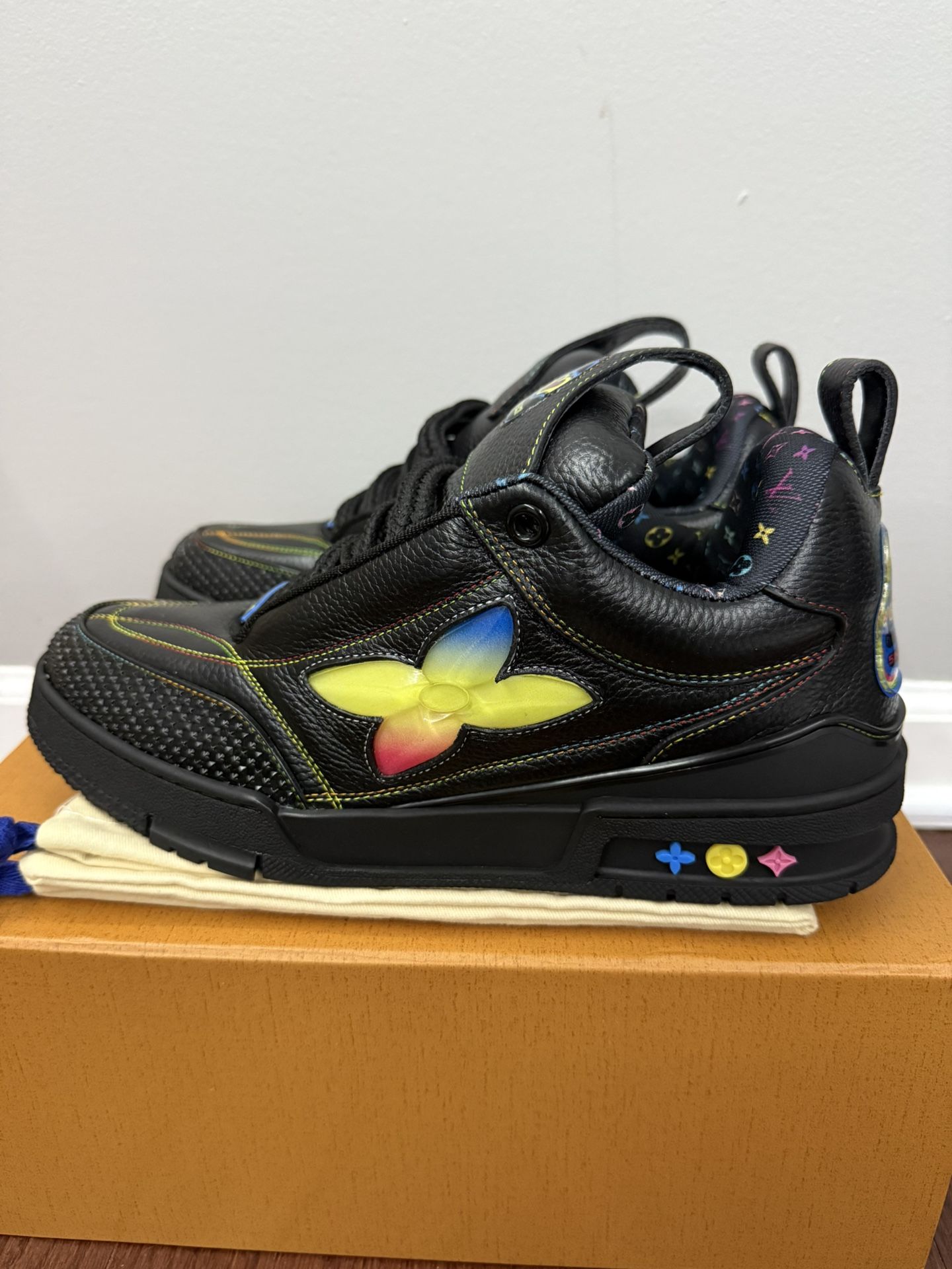 Louis Vuitton Skate Sneaker Black colorful 11