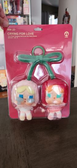 Authentic Pop Mart Crybaby Love You Cherry Much Vinyl Plush Pendant - Brand New, Unopened
