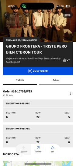 2 Grupo Frontera Tickets