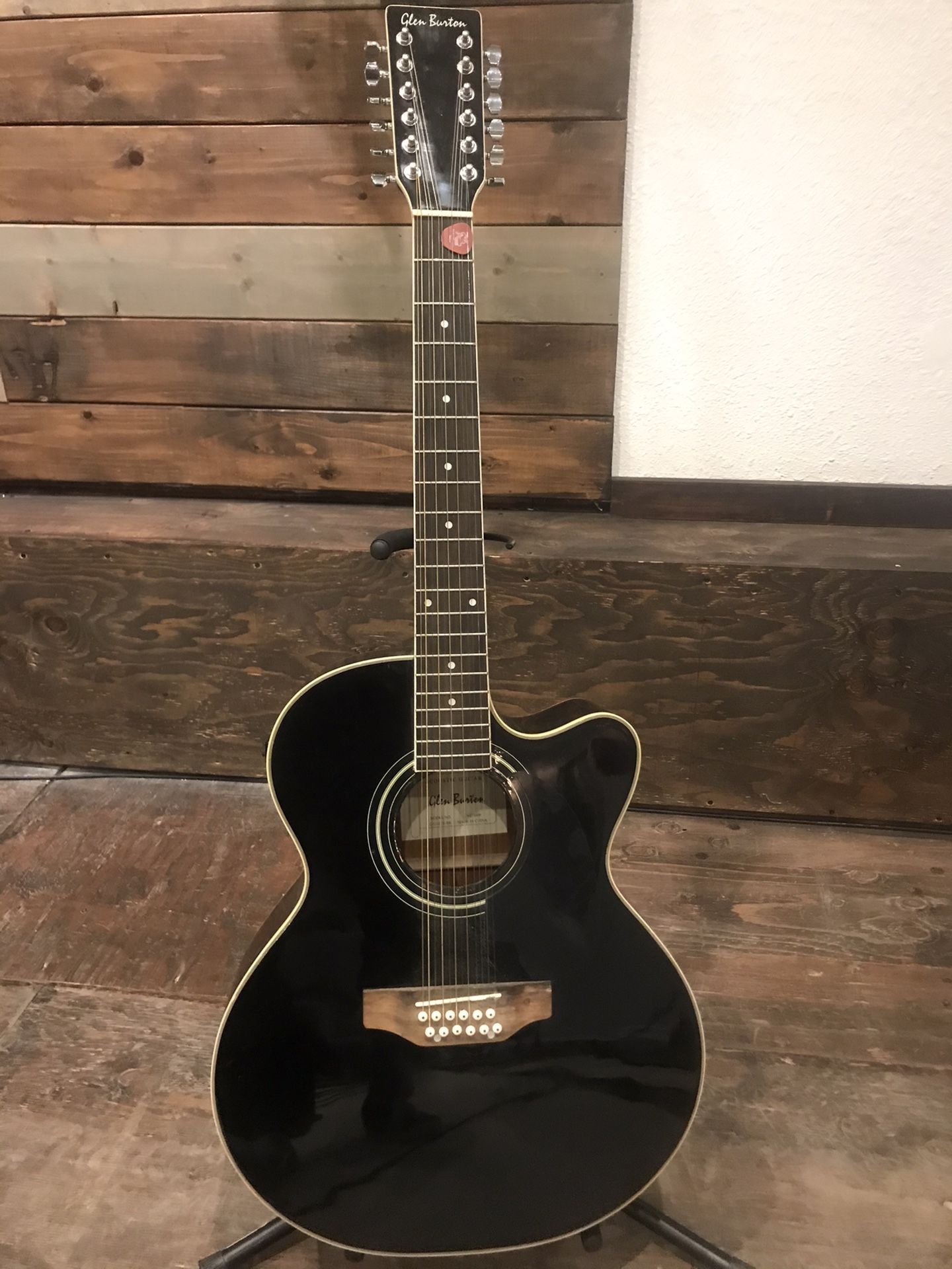 12 string acoustic electric guitar