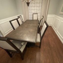 Wood Dining Table With 8 Chairs
