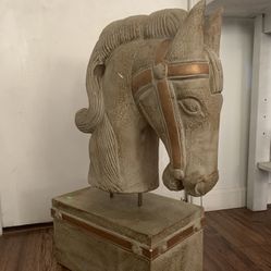 Horse Head Statue 