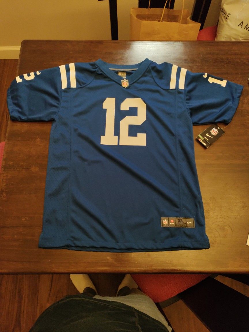 New NFL Nike NFL Jersey Luck No. 12 Youth Size XL 18/20 - Men's Small