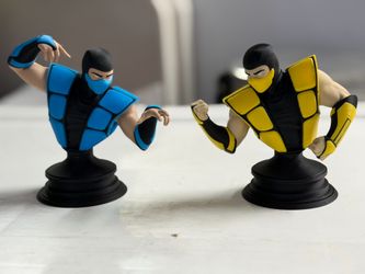 Mortal Kombat Sub-Zero & Scorpion busts