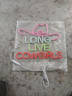Long Live Cowgirls LED Neon Sign