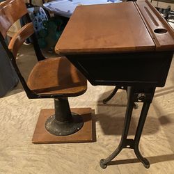 Vintage Children’s School Desk