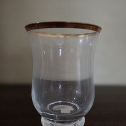4 Hurricane 6x4 1/2 Clear Glass With Gold Rim NEW Giftsble 4 At$20.00 Or 2 At 12.00 Or 7.00 For 1