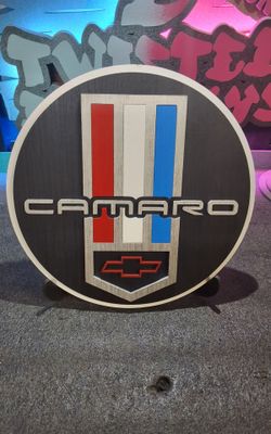 Custom wooden camero sign