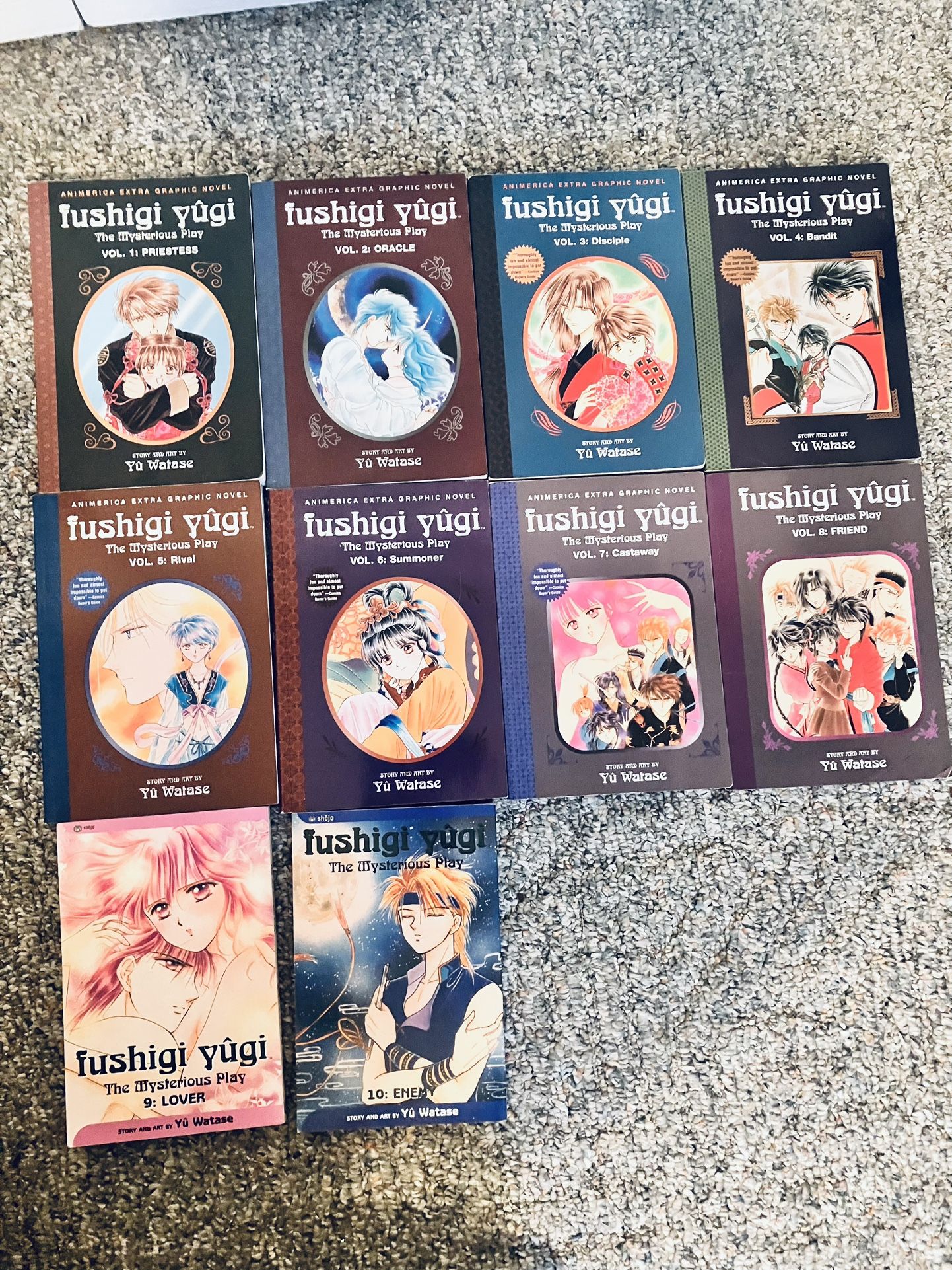 All Fushigi yugi manga vol 1-10