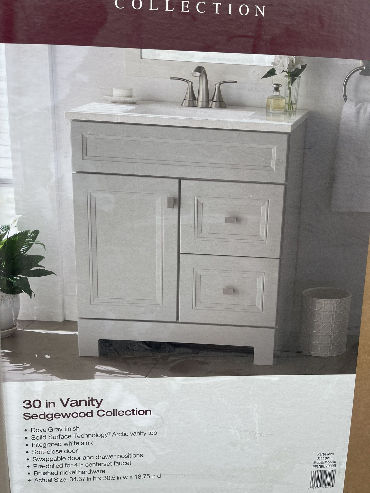 30 Inch Vanity BRAND NEWW