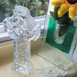 Celtic Crystal Cross Waterford Irish 