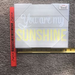 You Are My Sunshine Fabric Home Decor Art