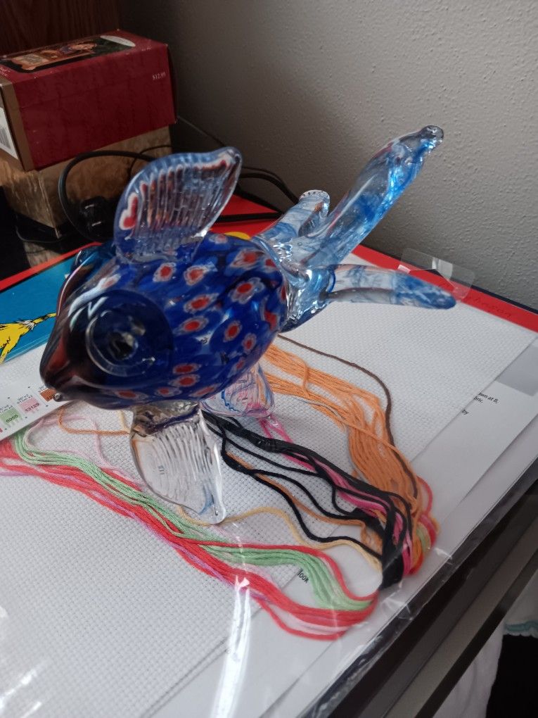Vintage Art Glass Fish