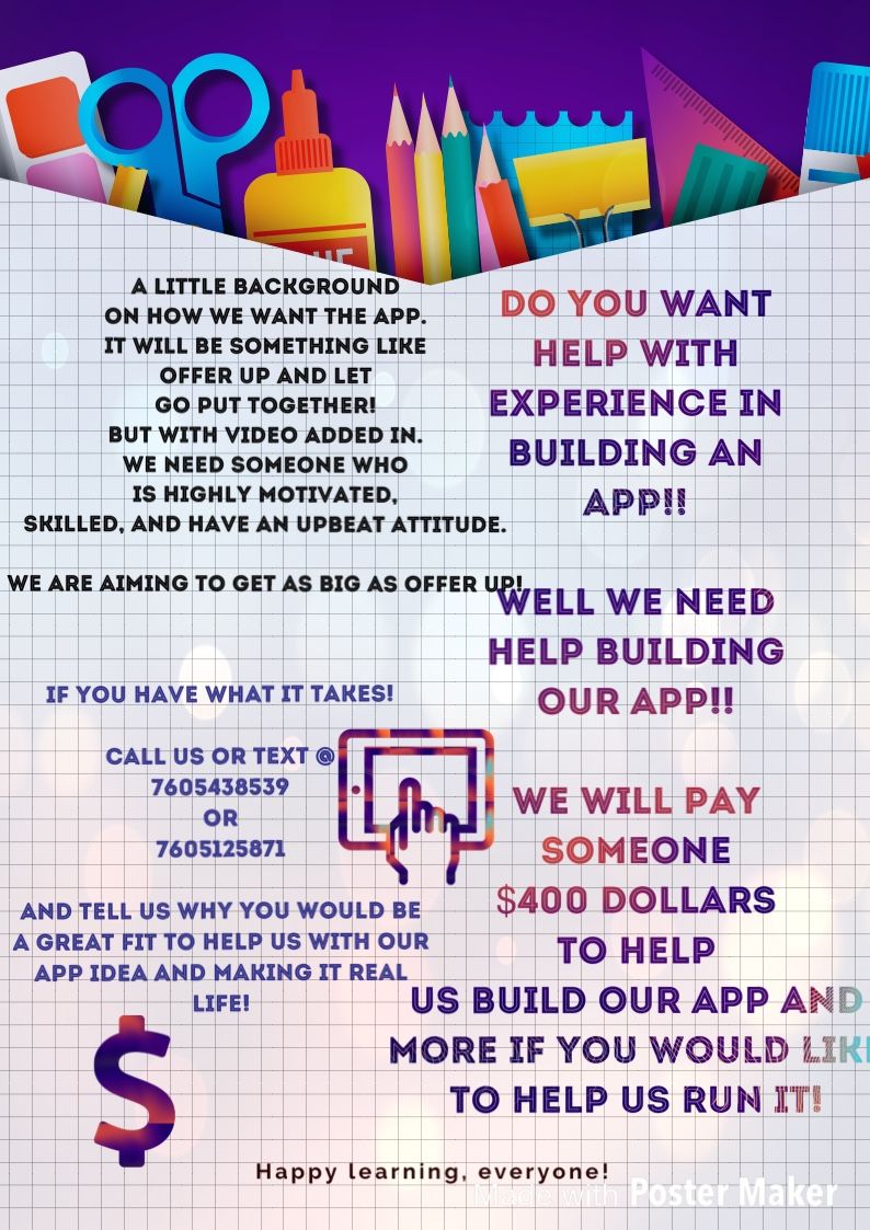 Help Us Build Our App!!