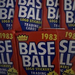 1983 Fleer Baseball Lots 21 Sealed Packs