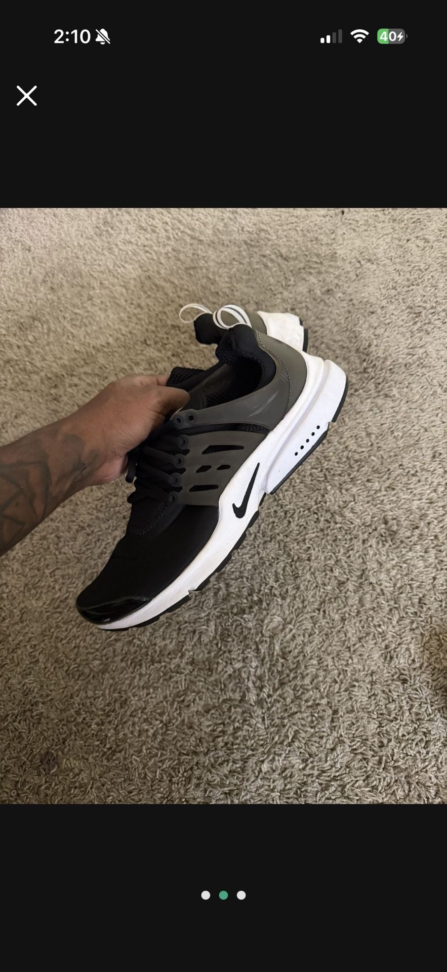 Men Nike Presto Size 12