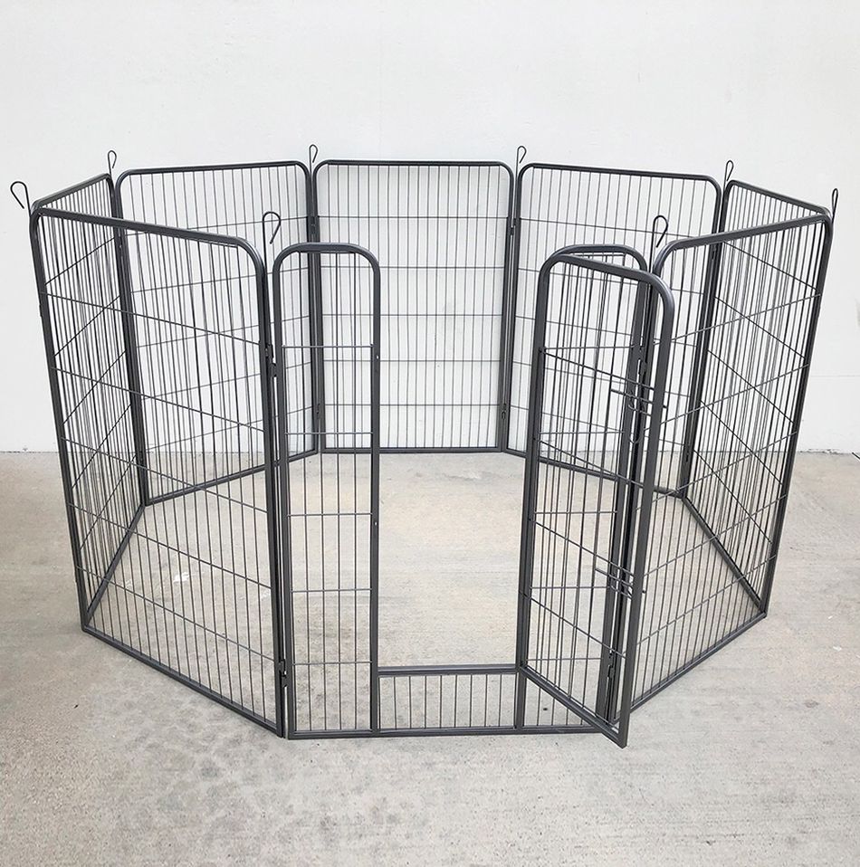 Brand New $125 Heavy Duty 48” Tall x 32” Wide x 8-Panel Pet Playpen Dog Crate Kennel Exercise Cage Fence