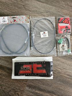Motorcycle Parts Lot – Cables, Chain & Hardware