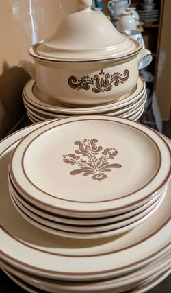Pfaltzgraff's Village Pattern. Made of Durable Stoneware and Crafted in the USA