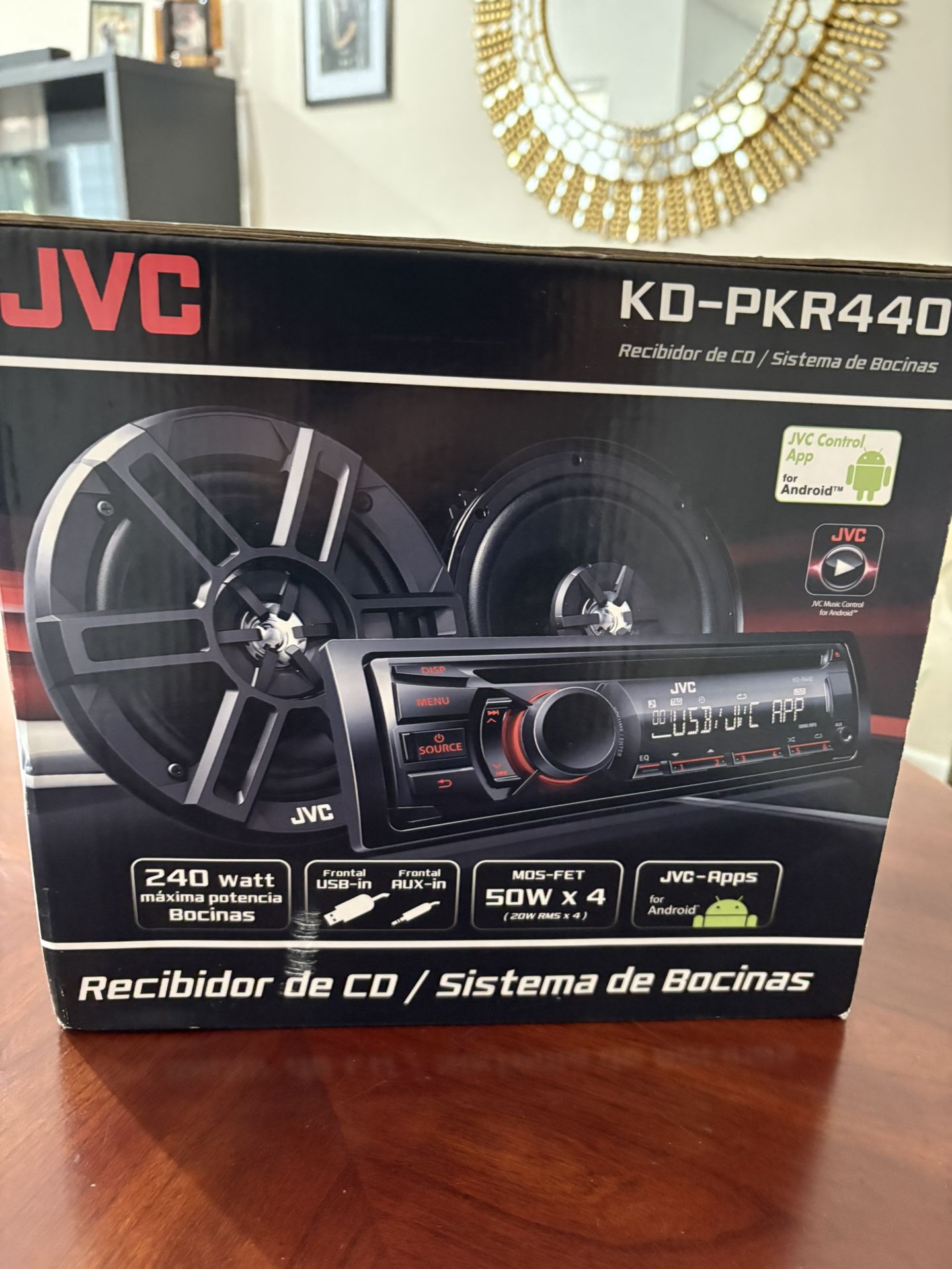 JVC CD Receiver / Speaker Sound System JVC KD-PKR440