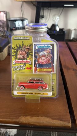 Greenlight Garbage Pail Kids 1955 Chevy Chevrolet Nomad Bruce Moose 2021 Orange