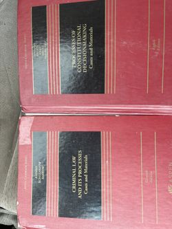 Law textbooks: Aspen Publishing: Cases and Materials: Criminal Law&Processes+Processes of Constitutional Decision Making
