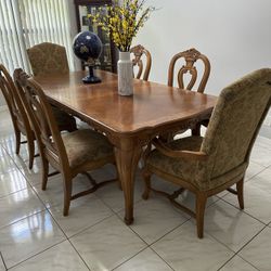Dining Table And Six Chairs.