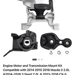 Engine Motor and Transmission Mount Kit Compatible For Mazda 