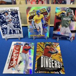 (5) Roman Anthony Topps, Prizm & Crusade Rookie  / Insert Card Lot! Red Sox 