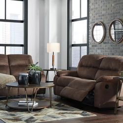 Theater Reclining Couch And Loveseat
