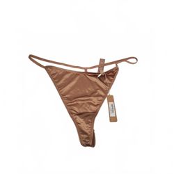New SKIMS Desert Clay T-String Thong 2X Tan Cream Authentic