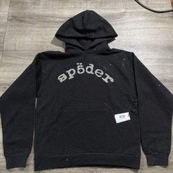 black vvs sp5der hoodie 