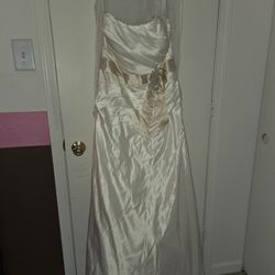 David's Bridal Wedding Dress Ivory/Champagne