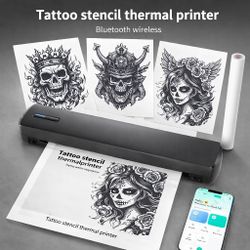 wireless Printer   for Tattoo stencil . thermal. bluetooth.