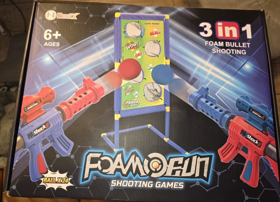 Foam Bullet Shooting 3 in 1
