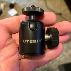 UTEBIT Ball Head with 1/4" Hotshoe Camera Mount Adapter 360 Degree Rotatable