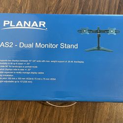 Planar Planar Dual Monitor Stand, Taa Compliant. Supports Monitor Between 15 and 24 Inc