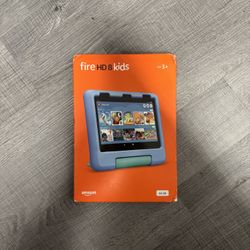 Amazon - Fire HD 8 Kids – Ages 3-7 (2022) 8" HD Tablet 64 GB with Wi-Fi - Blue 