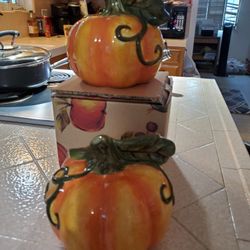 Tabletop Ceramic Pumpkin 
