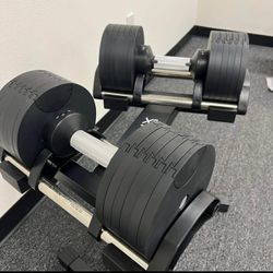 BRAND NEW ADJUSTABLE DUMBBELLS+ STAND - FREE DELIVERY 